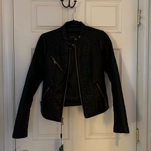 Black vegan leather jacket size small Marc New York/Andrew Marc